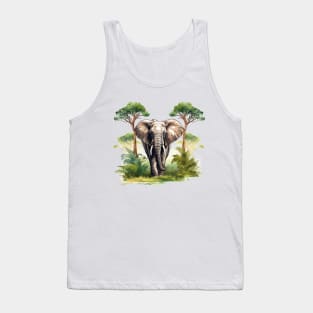 I Love Elephants Tank Top